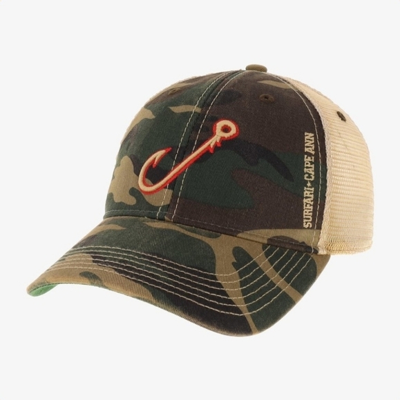 surfari Other - SURFARI \ Fish Hook Trucker Hat / Army Camo / OS